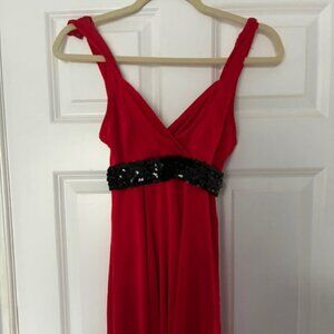 Red girls dance dress
